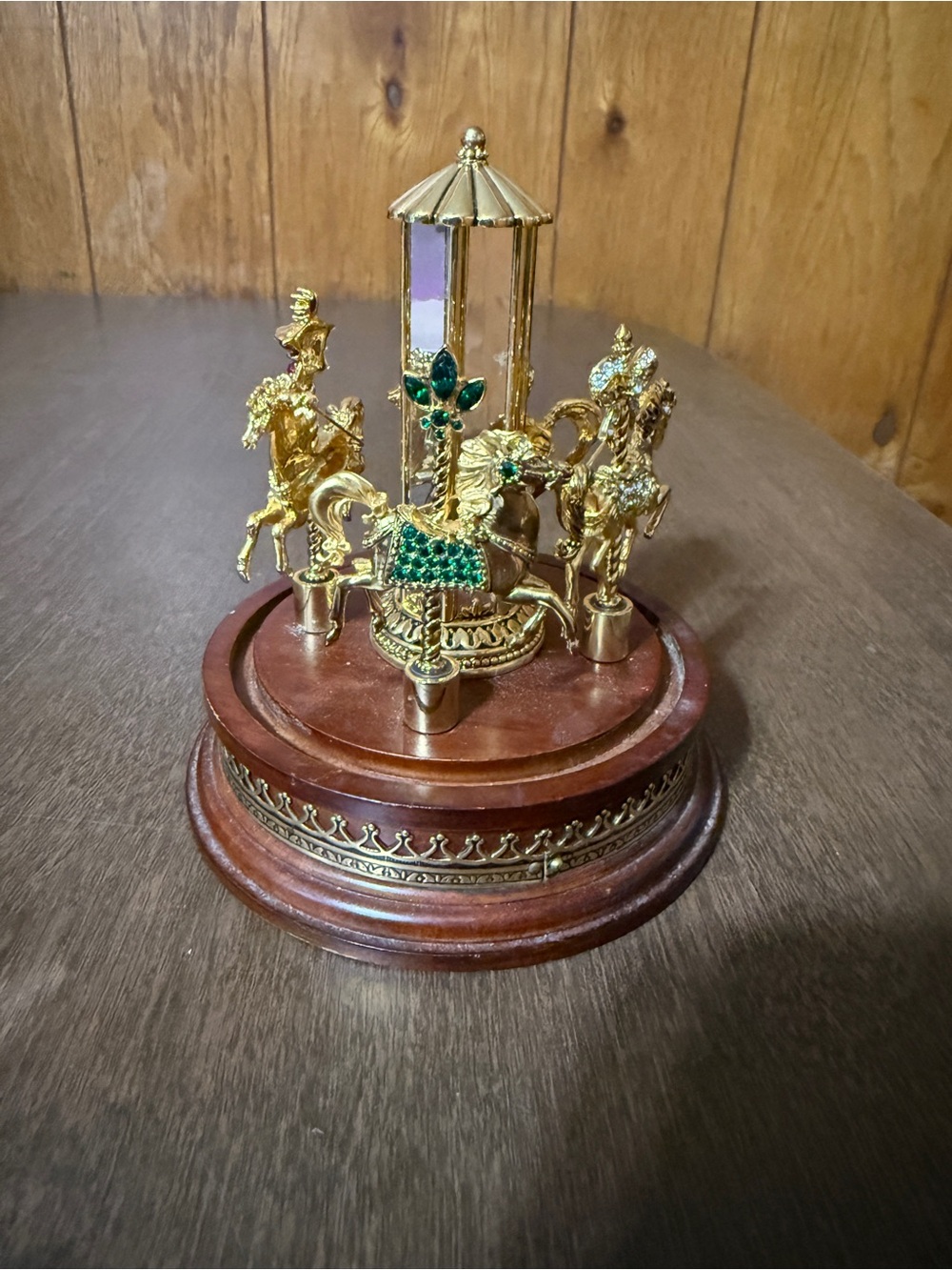 Franklin Mint Jewels Of The Carousel Horse Pin Brooch Collection No Glass Dome